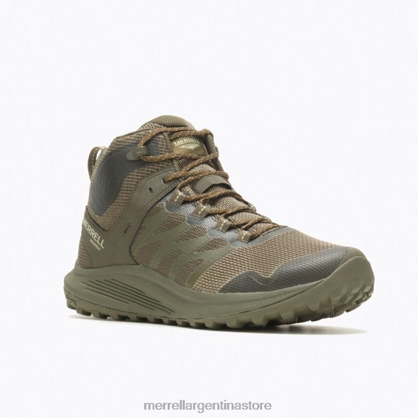 hombres zapatos aceituna NL2ZZ383 Merrell bota táctica impermeable nova 3 mid (j005053)