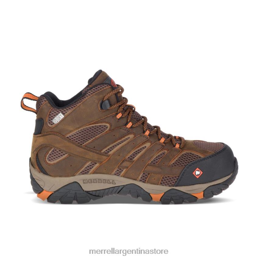 hombres zapatos arcilla NL2ZZ651 Merrell bota de trabajo moab vertex mid impermeable comp toe (j11617)