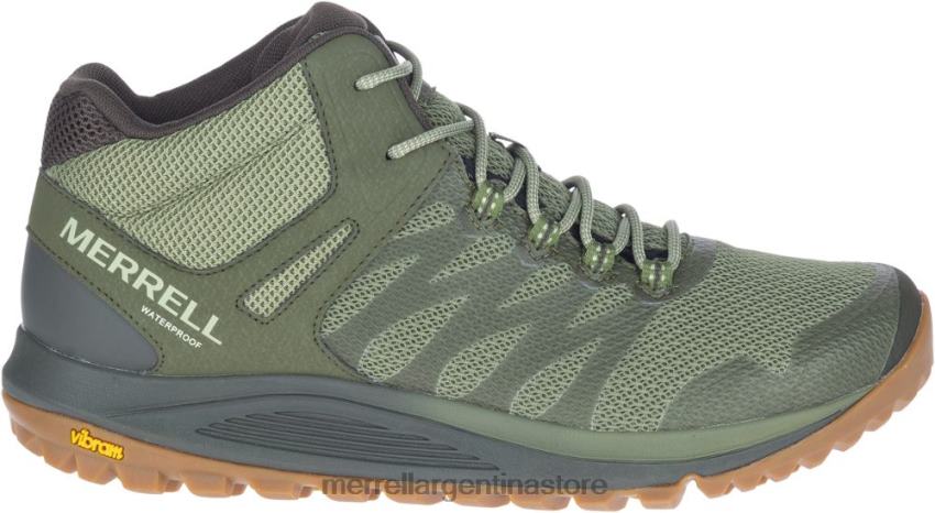 hombres zapatos liquen NL2ZZ209 Merrell nova 2 mid impermeable (j035581)