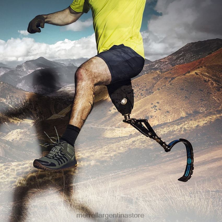 hombres zapatos liquen NL2ZZ209 Merrell nova 2 mid impermeable (j035581)