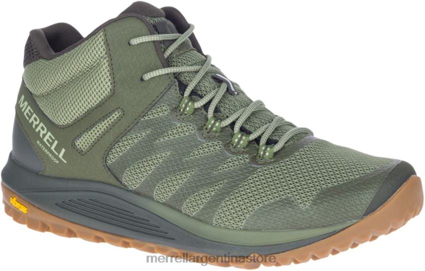 hombres zapatos liquen NL2ZZ209 Merrell nova 2 mid impermeable (j035581)
