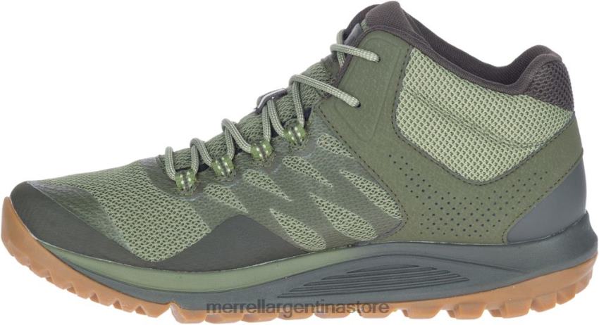 hombres zapatos liquen NL2ZZ209 Merrell nova 2 mid impermeable (j035581)