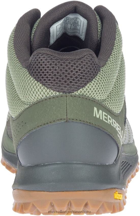 hombres zapatos liquen NL2ZZ209 Merrell nova 2 mid impermeable (j035581)