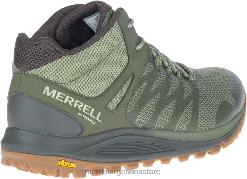 hombres zapatos liquen NL2ZZ209 Merrell nova 2 mid impermeable (j035581)