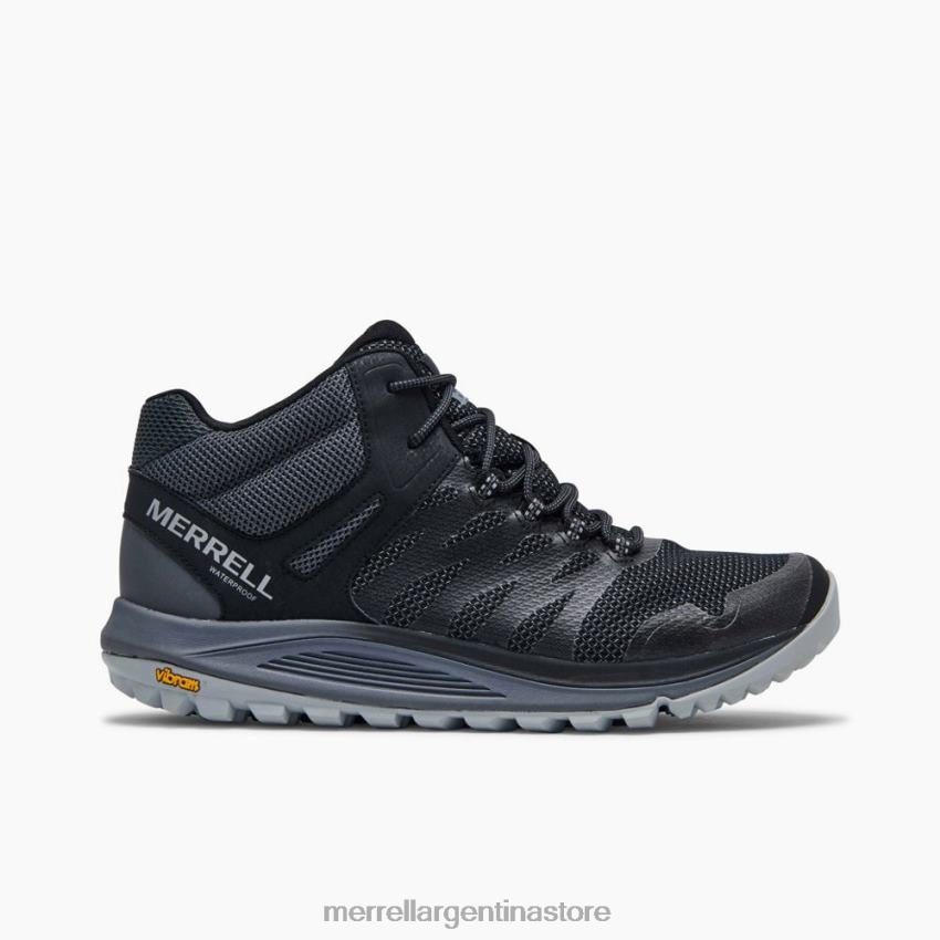 hombres zapatos negro NL2ZZ208 Merrell nova 2 mid impermeable (j035579)