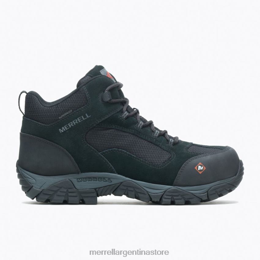 hombres zapatos negro NL2ZZ433 Merrell bota de trabajo moab onset mid impermeable comp toe (j099509)