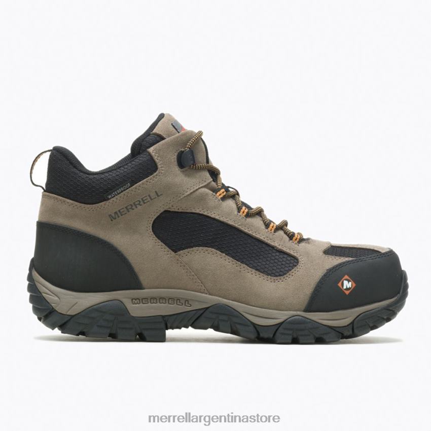 hombres zapatos nuez NL2ZZ434 Merrell bota de trabajo moab onset mid impermeable comp toe (j099511)