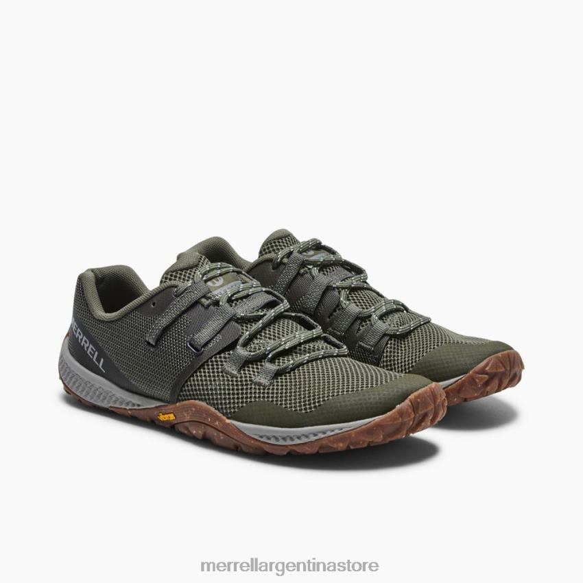 hombres zapatos liquen NL2ZZ411 Merrell guante de trail 6 (j135381)