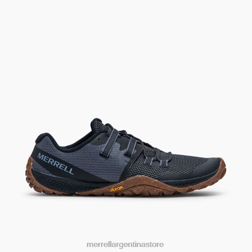 hombres zapatos negro/goma NL2ZZ410 Merrell guante de trail 6 (j135379)