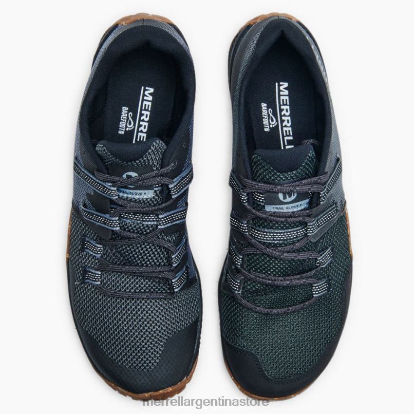 hombres zapatos negro/goma NL2ZZ410 Merrell guante de trail 6 (j135379)