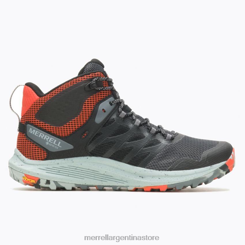 hombres zapatos negro/mandarina NL2ZZ42 Merrell nova 3 mid gore-tex (j067615)