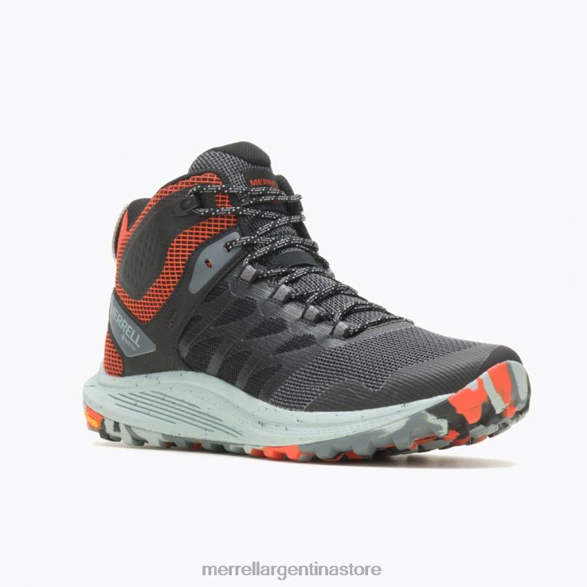 hombres zapatos negro/mandarina NL2ZZ42 Merrell nova 3 mid gore-tex (j067615)