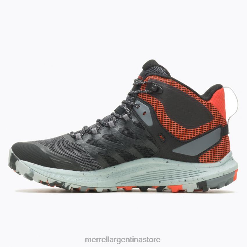 hombres zapatos negro/mandarina NL2ZZ42 Merrell nova 3 mid gore-tex (j067615)