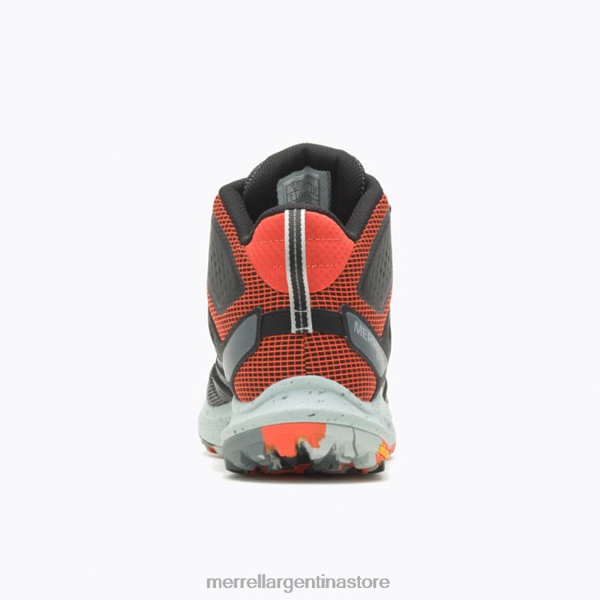 hombres zapatos negro/mandarina NL2ZZ42 Merrell nova 3 mid gore-tex (j067615)