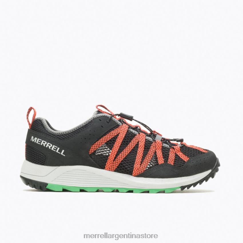 hombres zapatos negro/mandarina NL2ZZ698 Merrell aerosport wildwood (j067675)