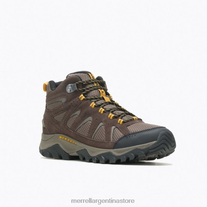 hombres zapatos Café exprés NL2ZZ604 Merrell Oakcreek mid impermeable ancho ancho (j036401w)
