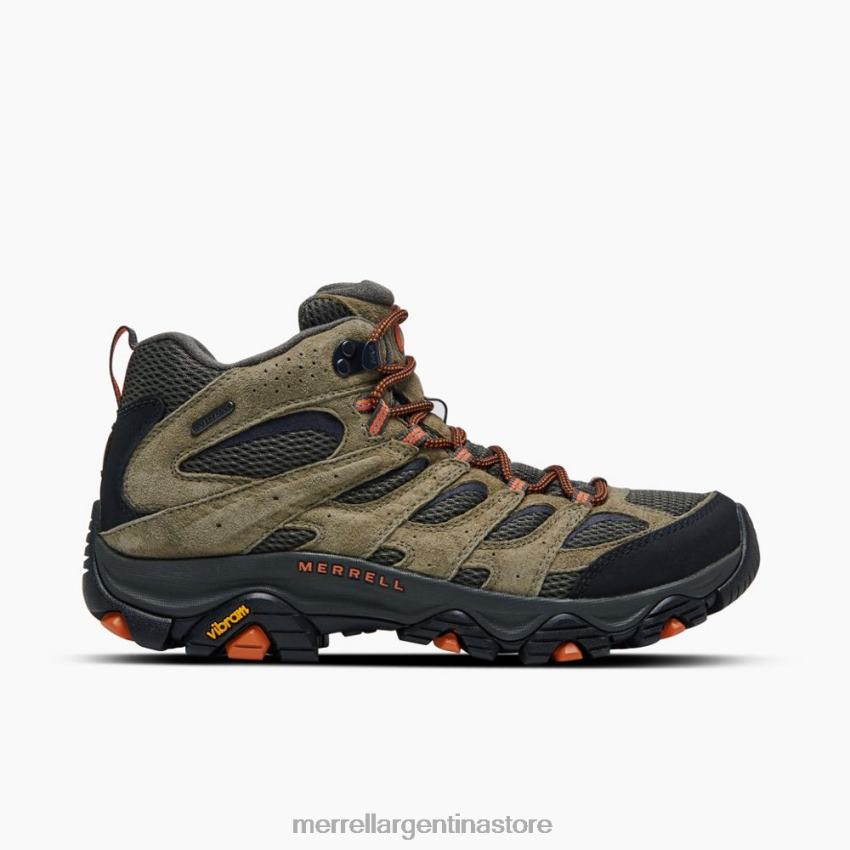 hombres zapatos aceituna NL2ZZ127 Merrell moab 3 mid impermeable (j035841)
