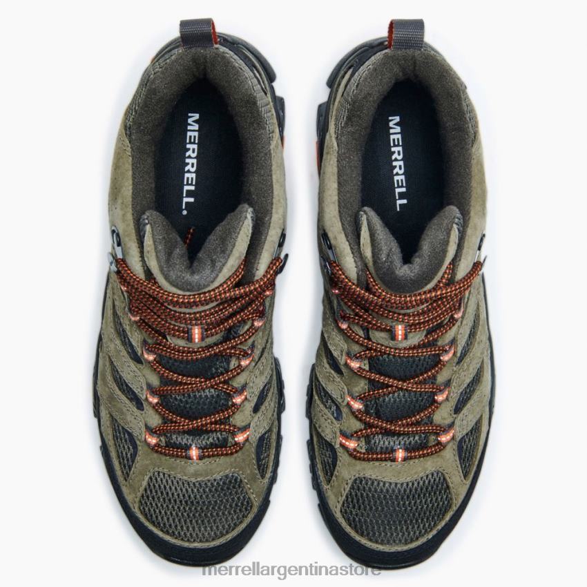 hombres zapatos aceituna NL2ZZ134 Merrell moab 3 mediados (j035867)