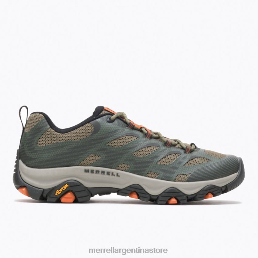 hombres zapatos hierba/musgo NL2ZZ362 Merrell borde moab 3 (j135549)