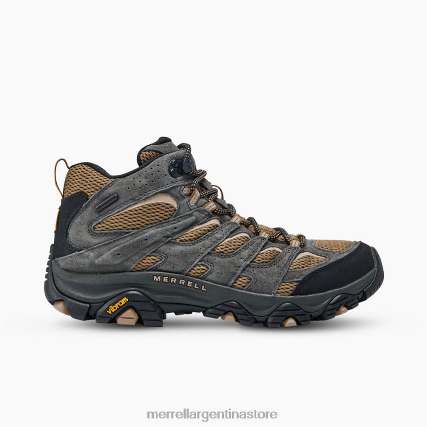 hombres zapatos nogal/beluga NL2ZZ217 Merrell moab 3 mid impermeable gran ancho (j036269w)