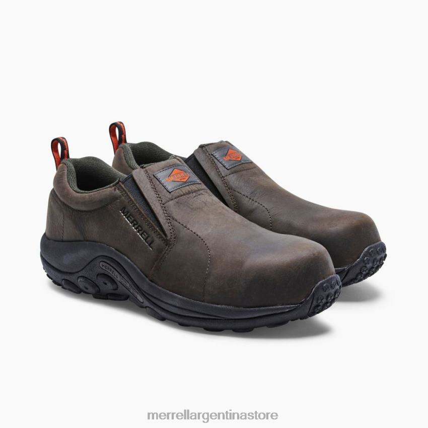 hombres zapatos Café exprés NL2ZZ346 Merrell zapatos de trabajo con punta de comp de cuero moc jungle (j099319)