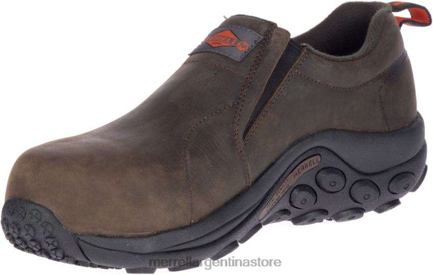 hombres zapatos Café exprés NL2ZZ487 Merrell Zapatos de trabajo Jungle Moc de cuero con punta comp, ancho ancho (j099319w)