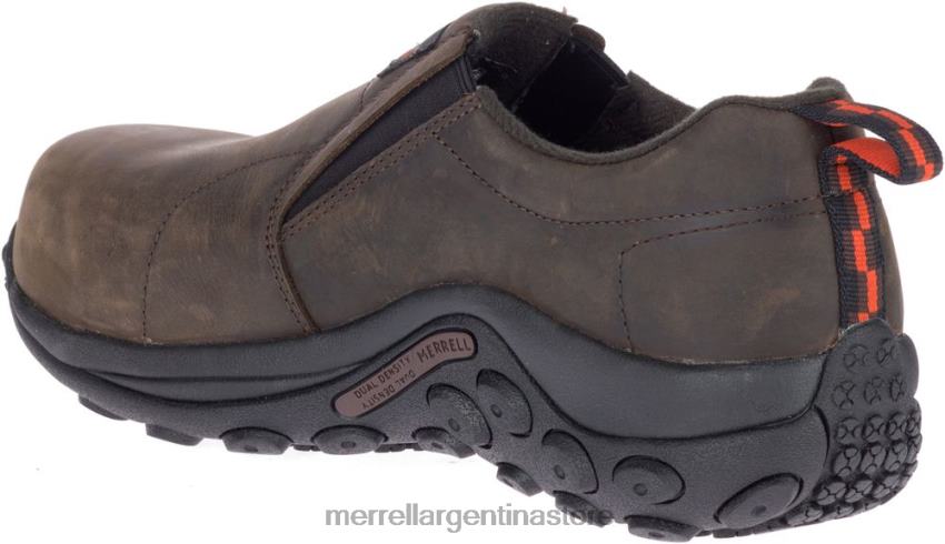 hombres zapatos Café exprés NL2ZZ487 Merrell Zapatos de trabajo Jungle Moc de cuero con punta comp, ancho ancho (j099319w)