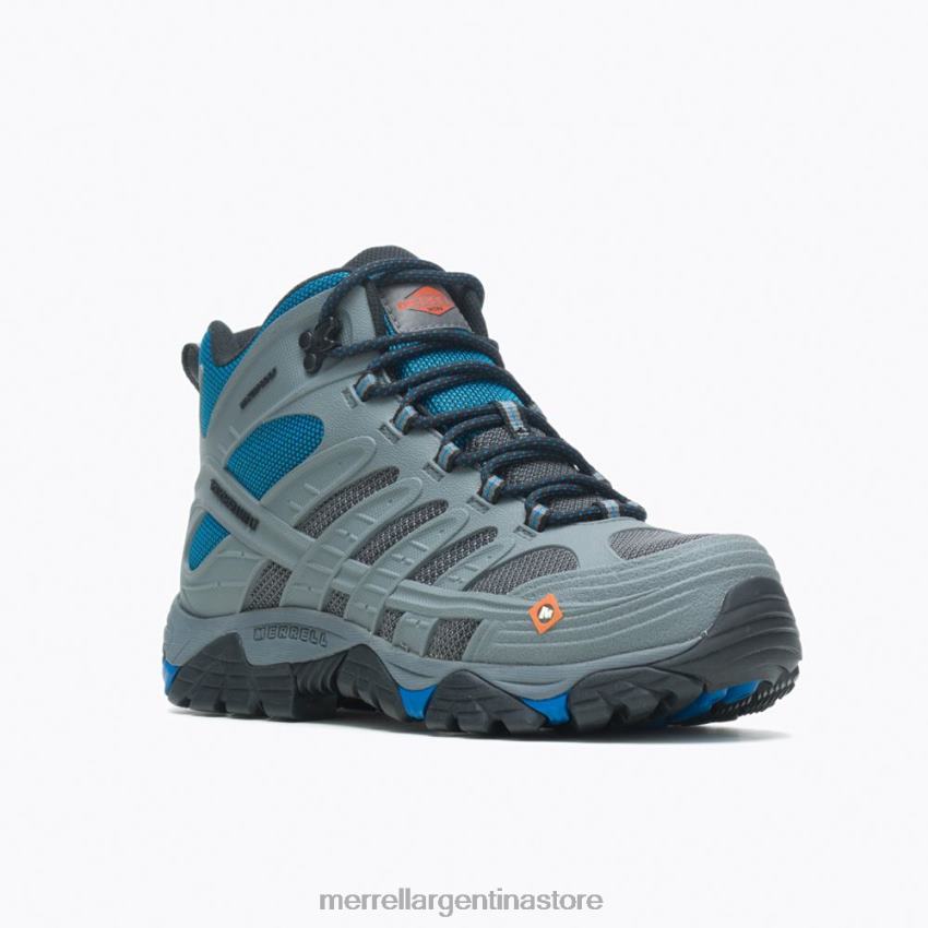 hombres zapatos Castillo de roca NL2ZZ343 Merrell moab speed mid fibra de carbono resistente al agua ancho ancho (j099431w)