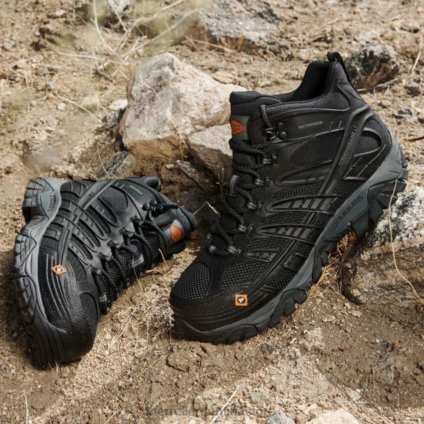hombres zapatos Castillo de roca NL2ZZ343 Merrell moab speed mid fibra de carbono resistente al agua ancho ancho (j099431w)