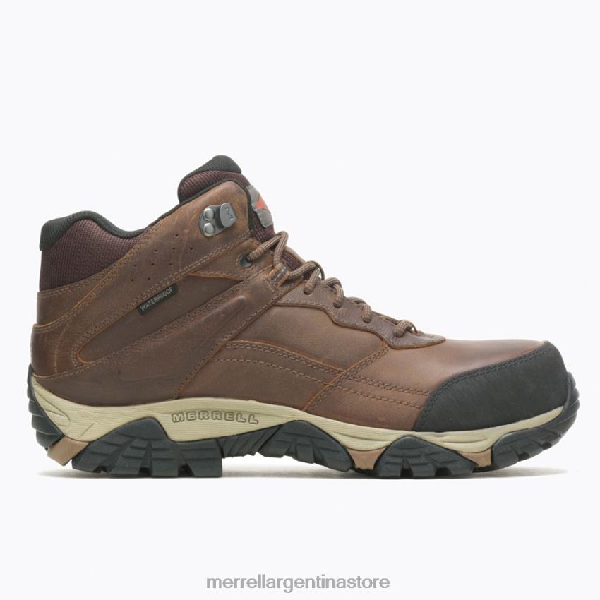 hombres zapatos caramelo NL2ZZ494 Merrell moab adventure mid fibra de carbono impermeable ancho ancho (j004633w)