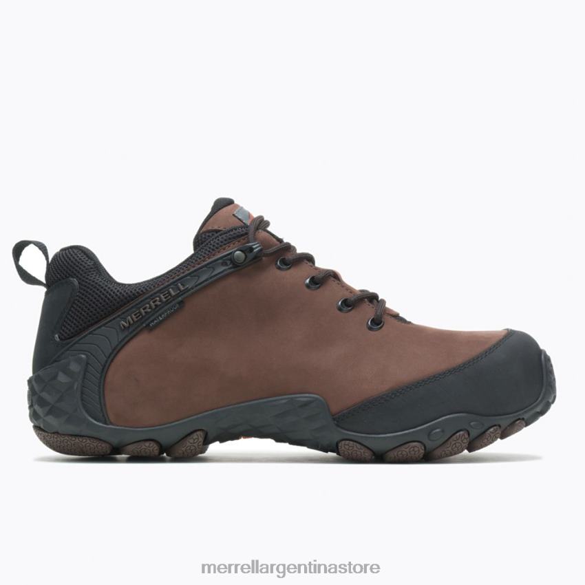 hombres zapatos marrón NL2ZZ660 Merrell camaleón flux cuero impermeable fibra de carbono (j003901)