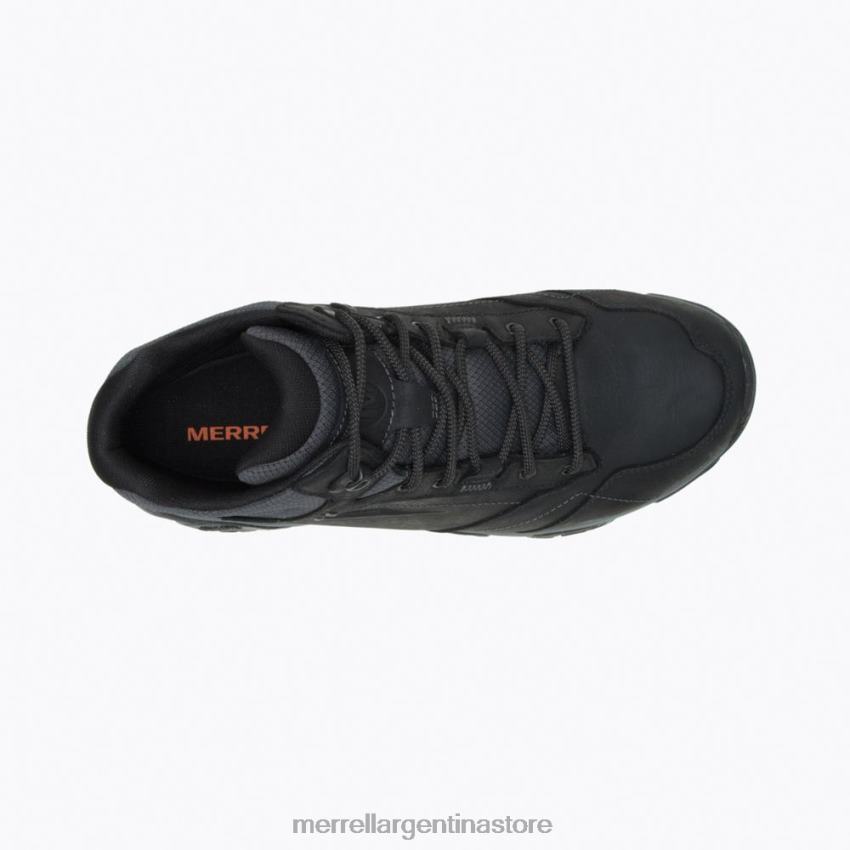 hombres zapatos negro NL2ZZ327 Merrell moab adventure mid impermeable ancho ancho (j91815w)