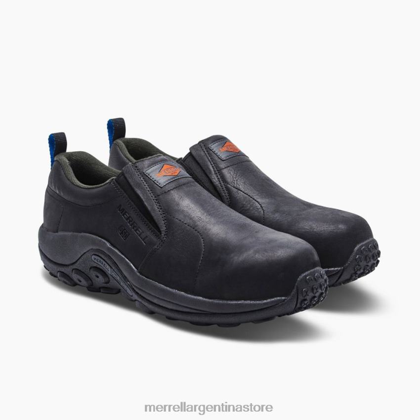 hombres zapatos negro NL2ZZ453 Merrell zapatos de trabajo jungle moc cuero comp toe sd+ ancho ancho (j099379w)