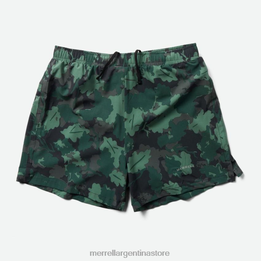 hombres ropa estampado de hojas de musgo de mar NL2ZZ407 Merrell pantalón corto de trail running (jmf26581-330)