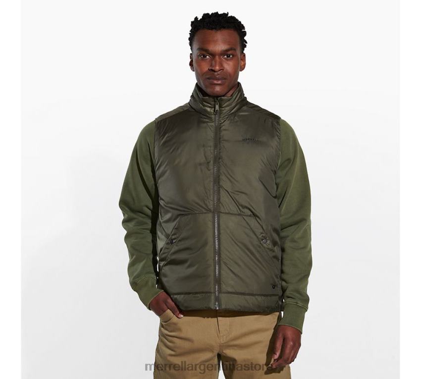 hombres ropa aceituna polvorienta NL2ZZ590 Merrell chaleco aislante geotex (jms26416-326)