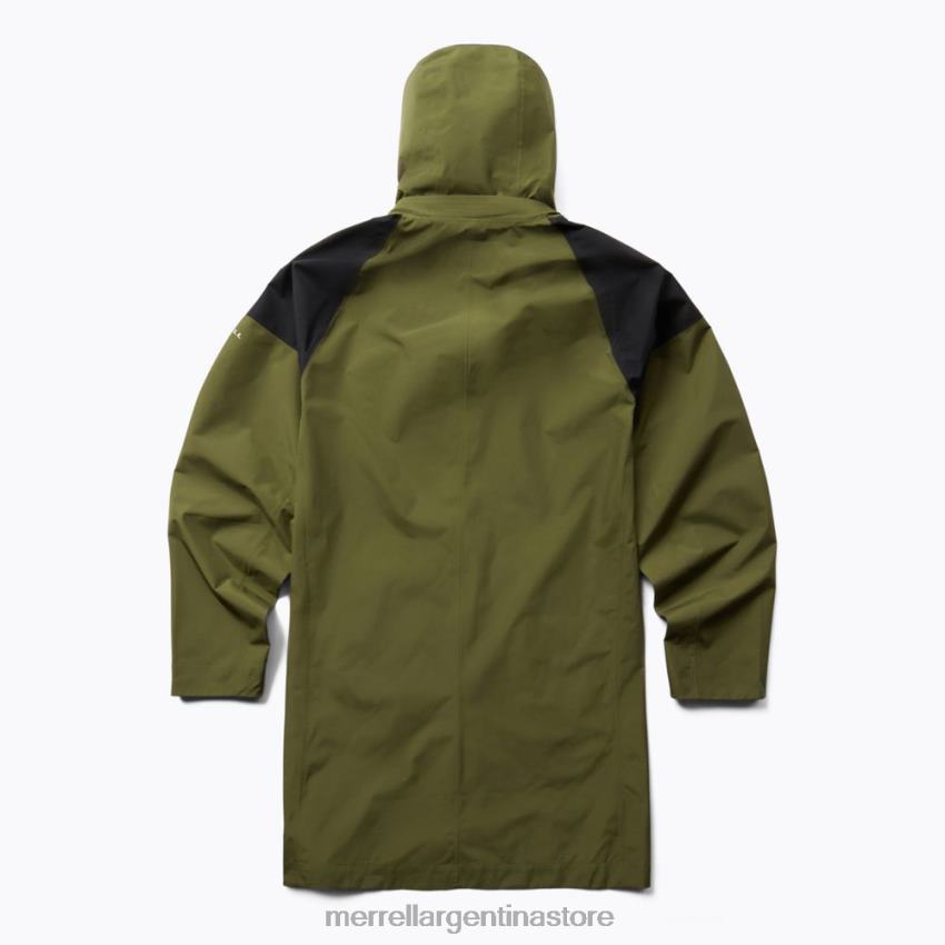 hombres ropa aceituna polvorienta NL2ZZ797 Merrell parka con bolsillo cargo de gore-tex (jmf26677-326)