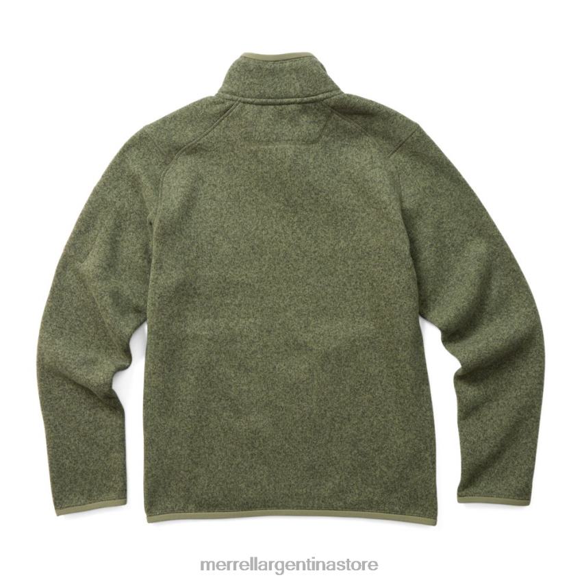 hombres ropa brezo de oliva polvoriento NL2ZZ429 Merrell suéter tiempo cremallera completa (jmf26296-327)