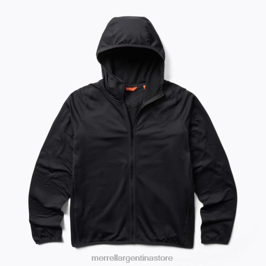 hombres ropa negro NL2ZZ552 Merrell sudadera con cremallera completa geotex (jms26325-010)