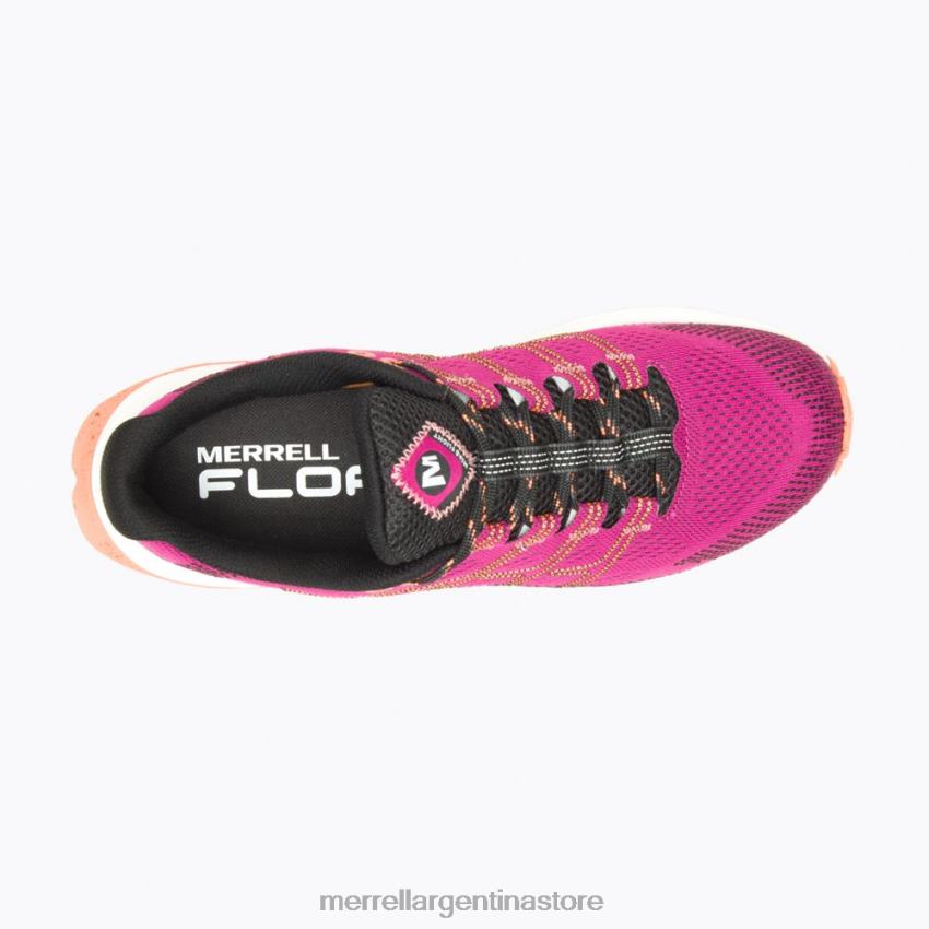 mujer zapatos fucsia/negro NL2ZZ968 Merrell vuelo moab (j067642)