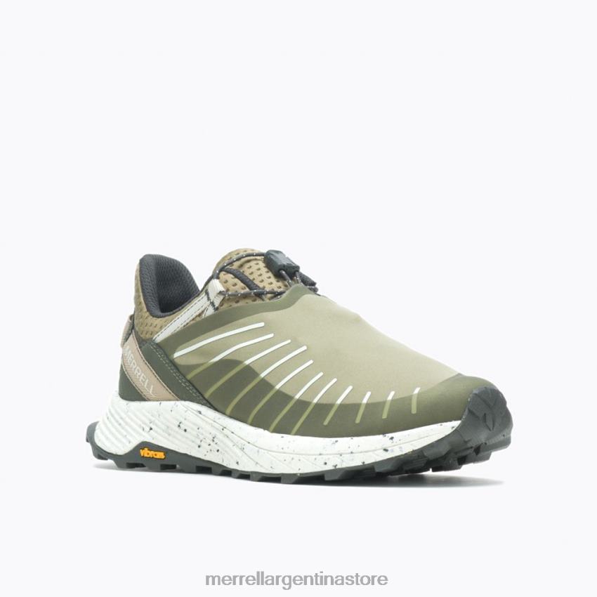 mujer zapatos aceituna NL2ZZ541 Merrell zapatillas de deporte con escudo de encaje de embarcación (j004902)