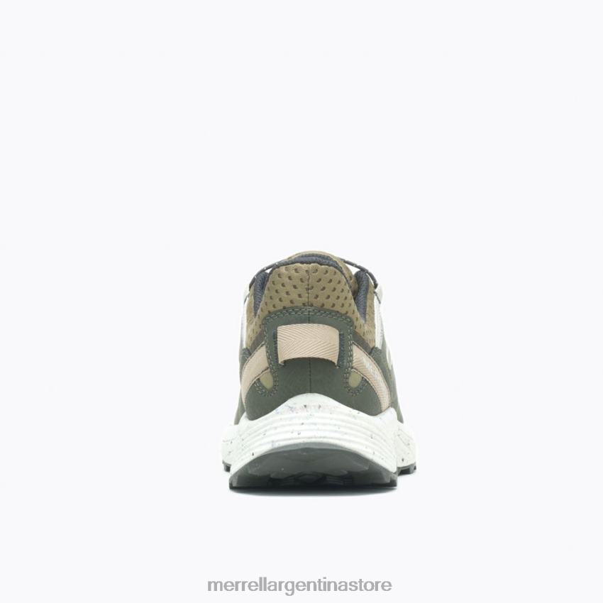 mujer zapatos aceituna NL2ZZ541 Merrell zapatillas de deporte con escudo de encaje de embarcación (j004902)