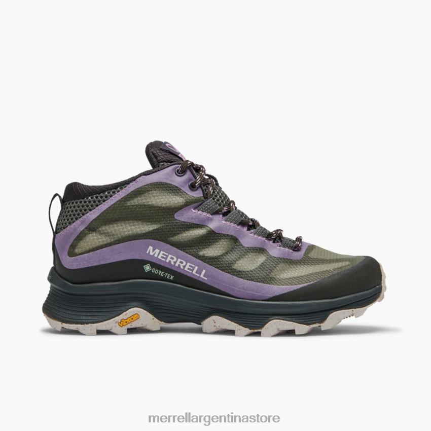 mujer zapatos liquen NL2ZZ880 Merrell moab velocidad medio gore-tex (j135416)