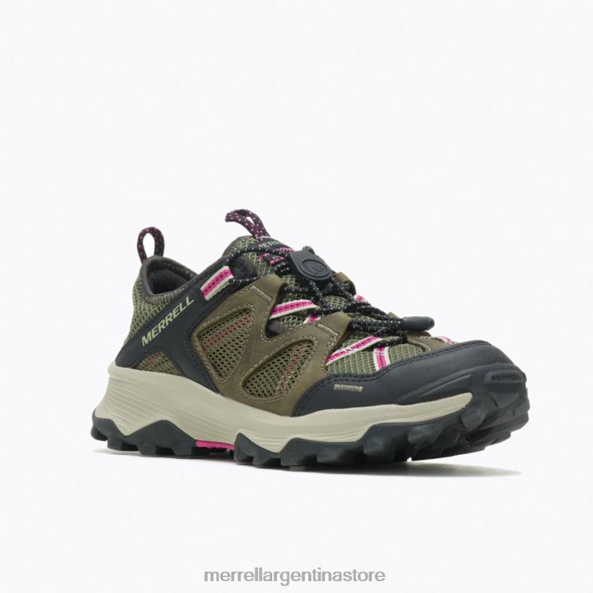 mujer zapatos liquen NL2ZZ979 Merrell tamiz de cuero speed strike (j135168)