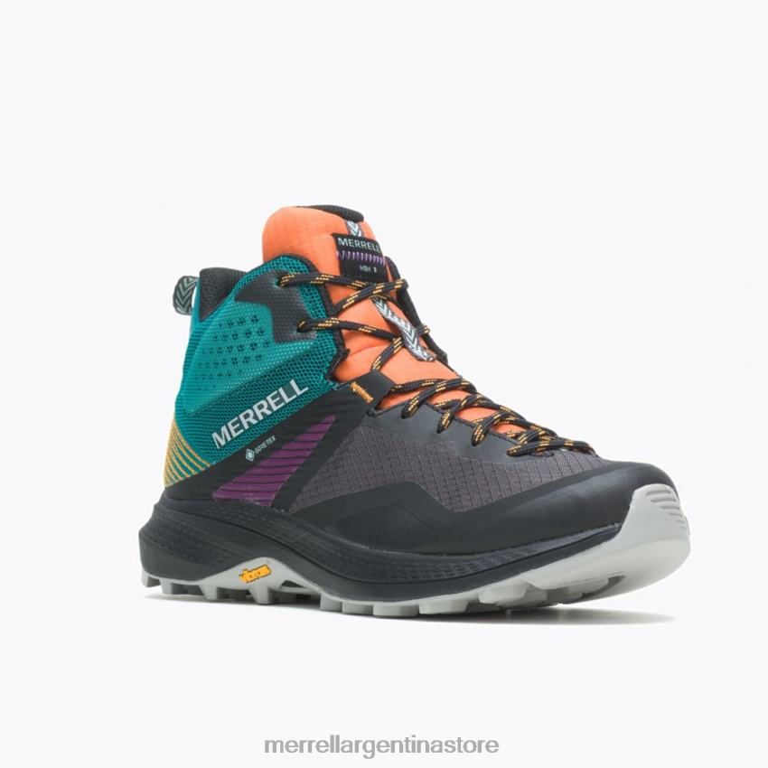 mujer zapatos mandarina/verde azulado NL2ZZ1167 Merrell mqm 3 mid gore-tex (j135528)