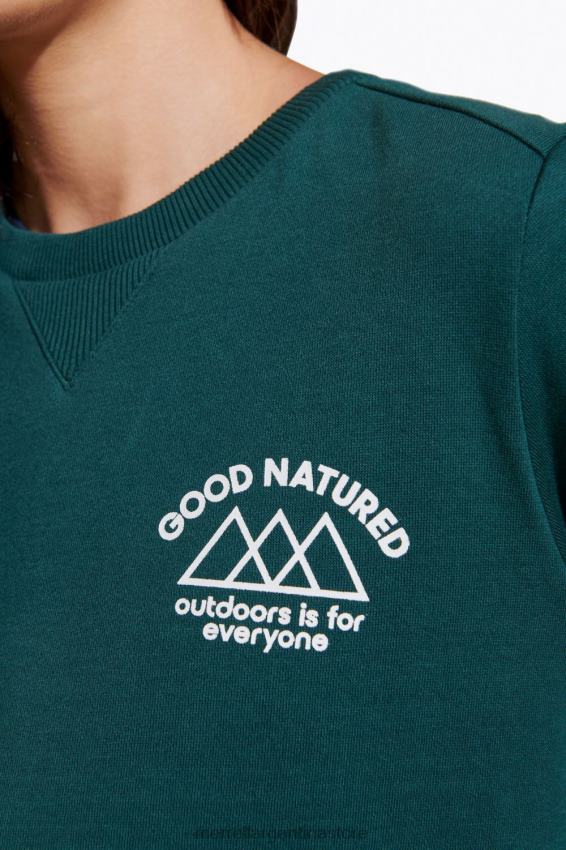 mujer ropa musgo de mar NL2ZZ1231 Merrell cuello redondo de lana de buen carácter (jwf26633-325)