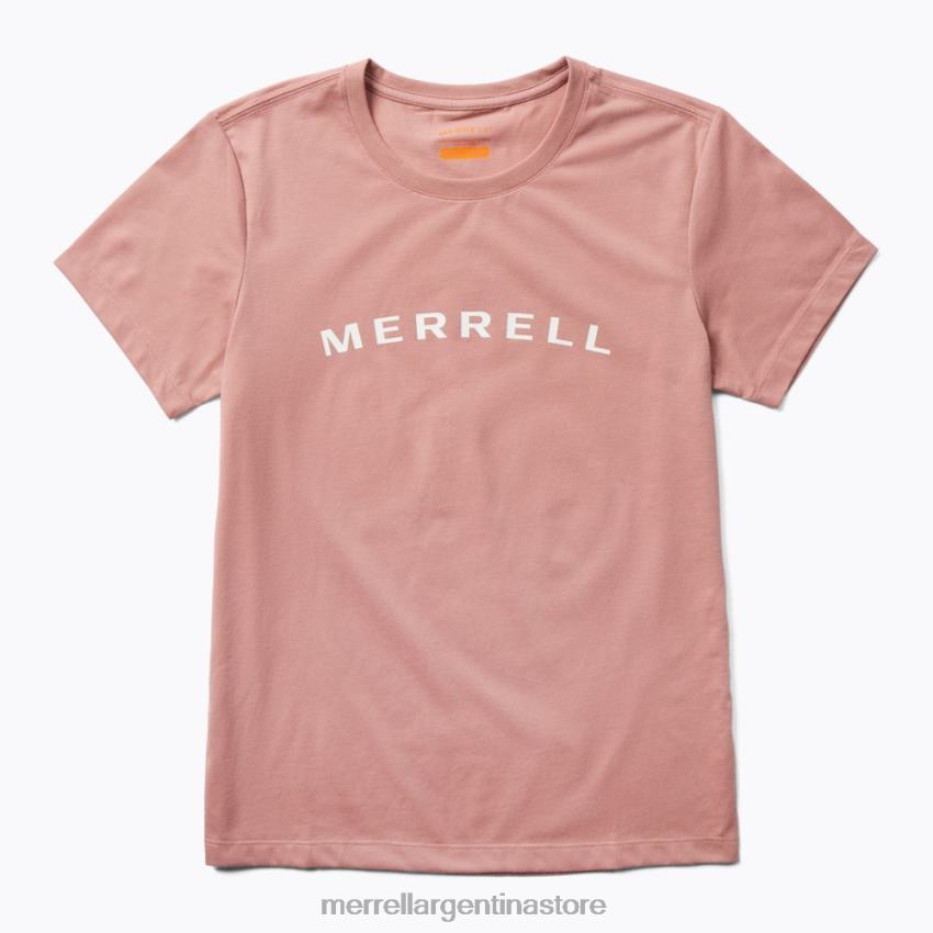 mujer ropa ceniza rosa NL2ZZ1301 Merrell camiseta de manga corta con marca denominativa (jws26368-627)
