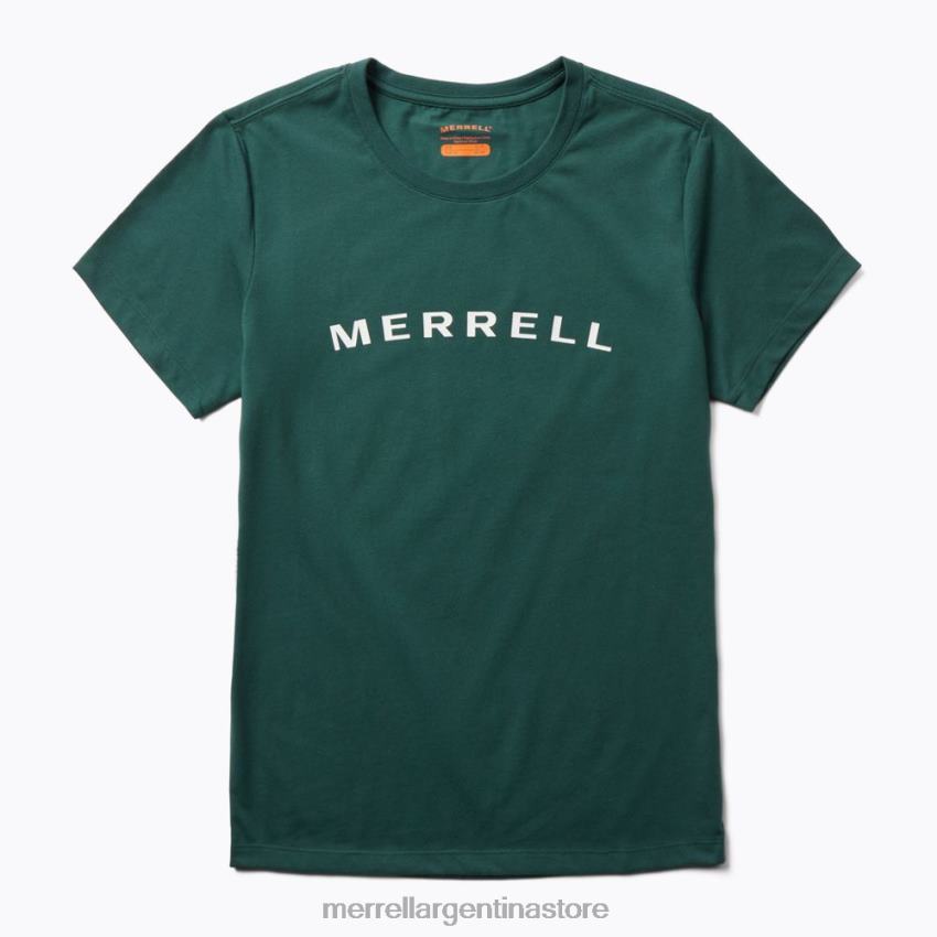 mujer ropa musgo de mar NL2ZZ1299 Merrell camiseta de manga corta con marca denominativa (jws26368-325)