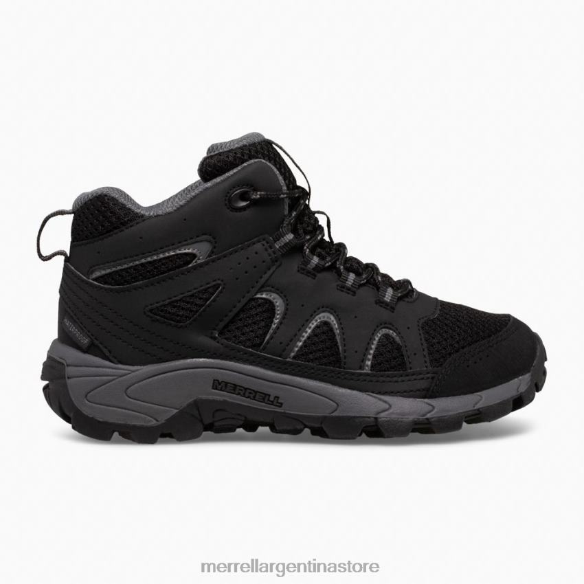 niños zapatos Gris oscuro NL2ZZ1445 Merrell bota impermeable Oakcreek Mid Lace (mk265426)