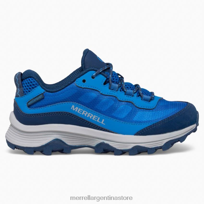 niños zapatos azul NL2ZZ1374 Merrell moab velocidad baja resistente al agua (mk265940)