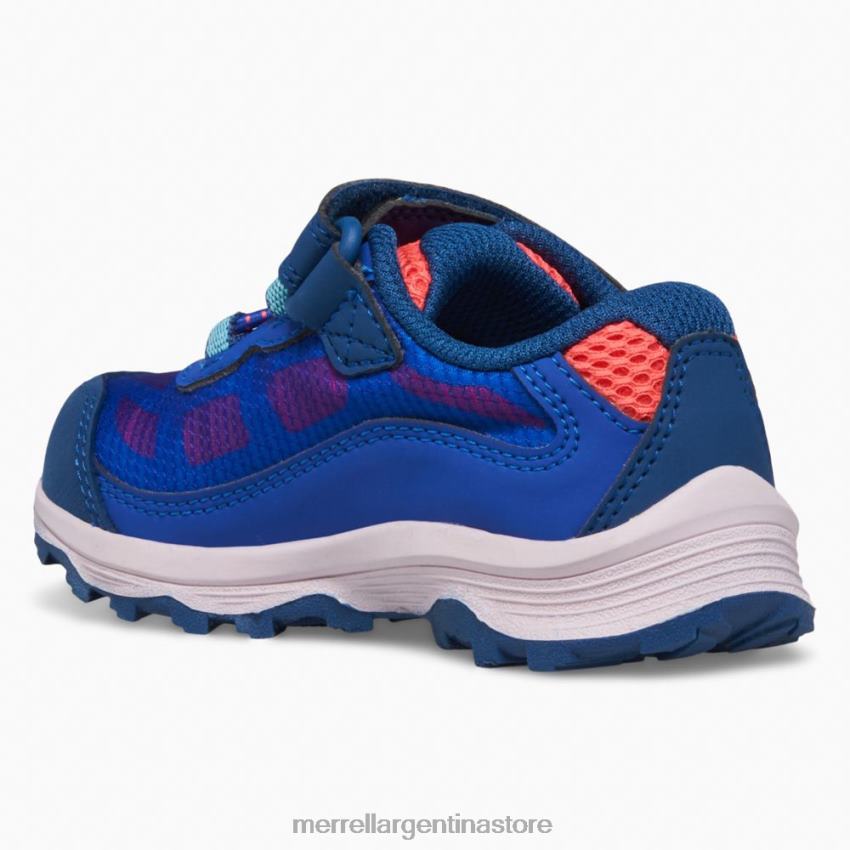 niños zapatos azul/baya/turquesa NL2ZZ1369 Merrell moab velocidad baja aire acondicionado jr. zapatilla impermeable (ml167123)